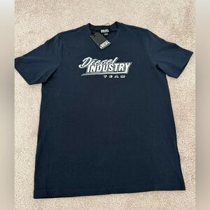 Nwt Diesel Men's Dark Blue Graphic Tee
